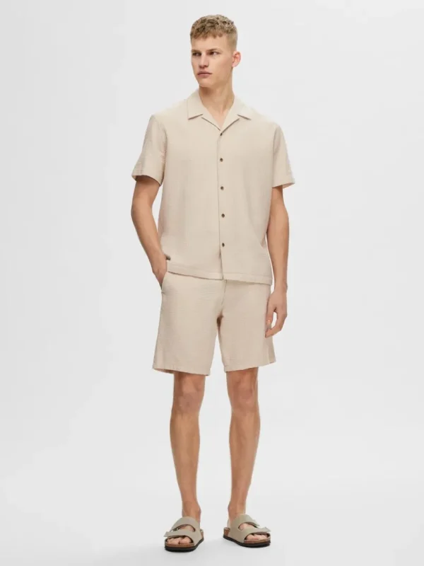 Shorts>SELECTED BOMULD SHORTS Beige