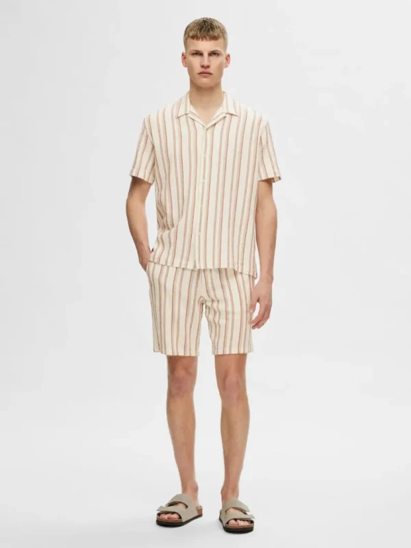 Shorts>SELECTED BOMULD SHORTS Beige