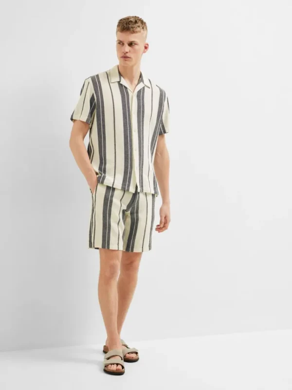 Shorts>SELECTED BOMULD SHORTS White