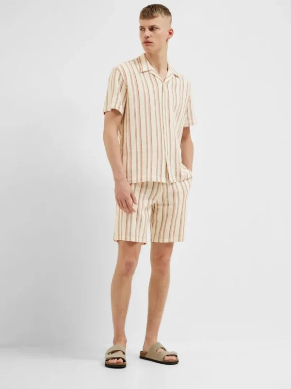Shorts>SELECTED BOMULD SHORTS Beige