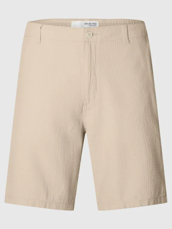 Shorts>SELECTED BOMULD SHORTS Beige