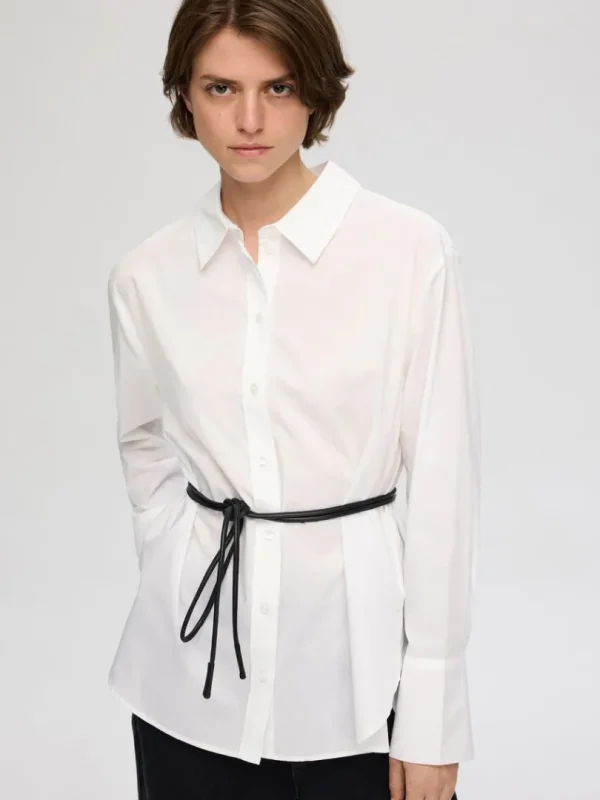 Skjorter>SELECTED 100% BOMULD SKJORTE White