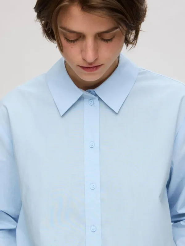 Skjorter>SELECTED 100% BOMULD SKJORTE Blue
