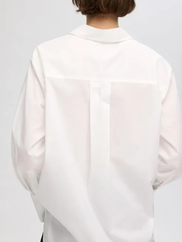Skjorter>SELECTED 100% BOMULD SKJORTE White