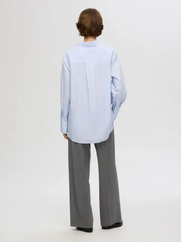 Skjorter>SELECTED 100% BOMULD SKJORTE Blue