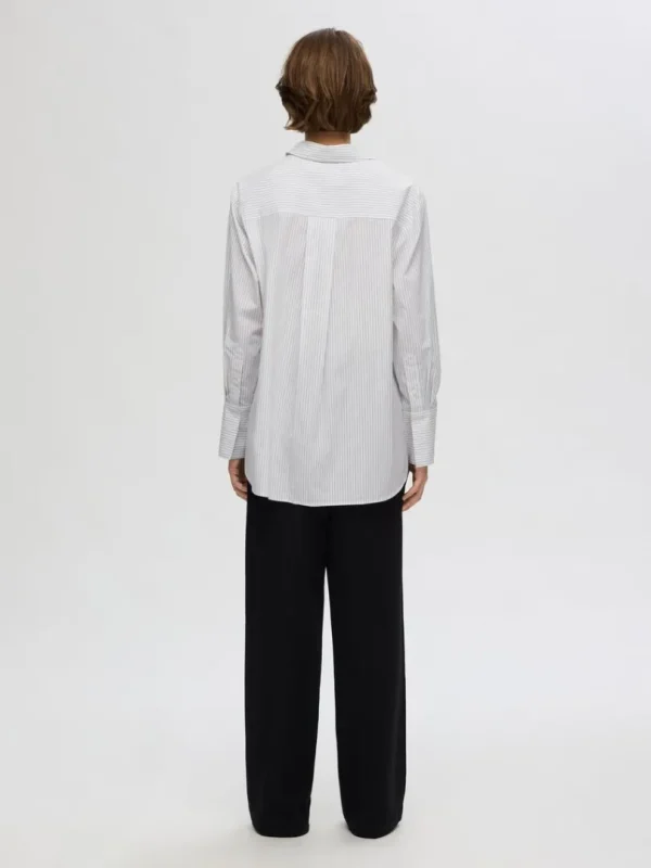 Skjorter>SELECTED 100% BOMULD SKJORTE White