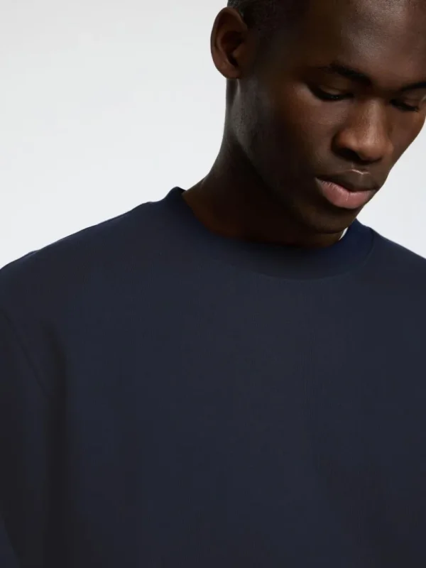 Hættetrøjer & Sweatshirts>SELECTED 100% BOMULD SWEATSHIRT Blue