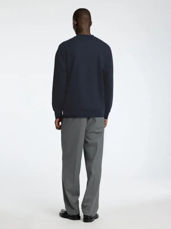Hættetrøjer & Sweatshirts>SELECTED 100% BOMULD SWEATSHIRT Blue