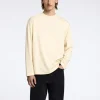 T-shirts>SELECTED 100% BOMULD TOP MED LANGE ÆRMER Beige