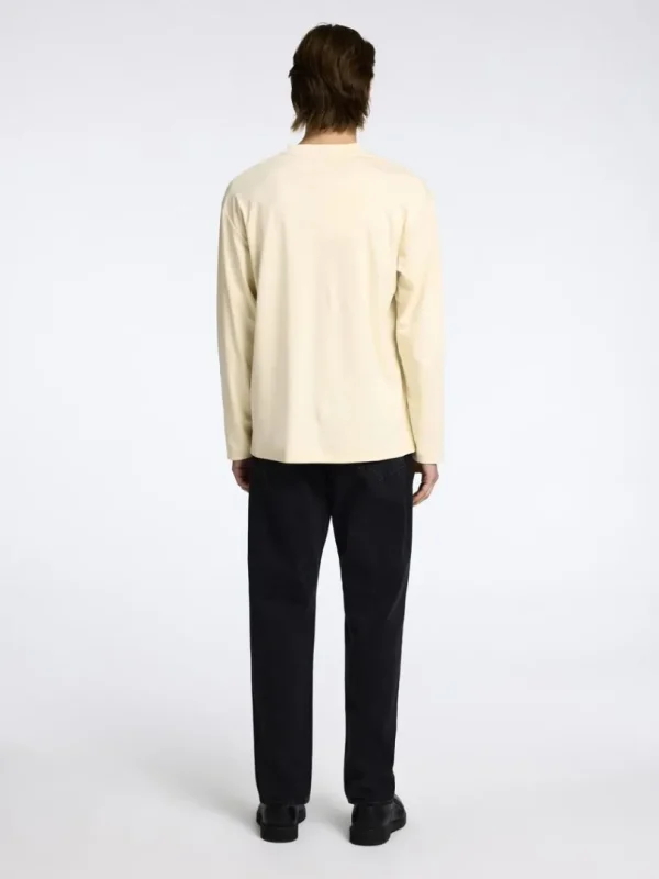 T-shirts>SELECTED 100% BOMULD TOP MED LANGE ÆRMER Beige