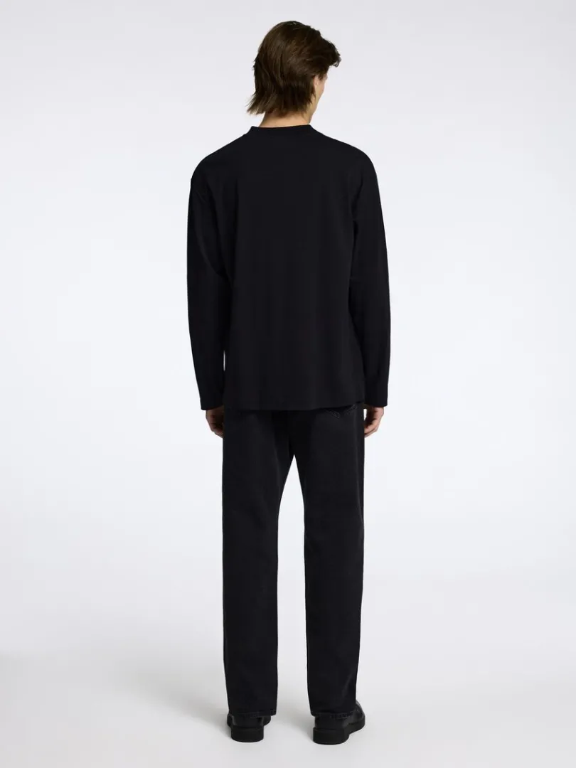 bomuld_top_med_lange_rme_4.webp T-shirts>SELECTED 100% BOMULD TOP MED LANGE ÆRMER Black