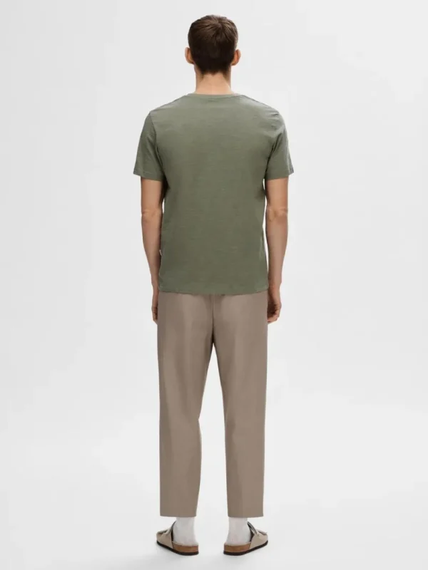 T-shirts>SELECTED BOMULDSSLUB T-SHIRT Green