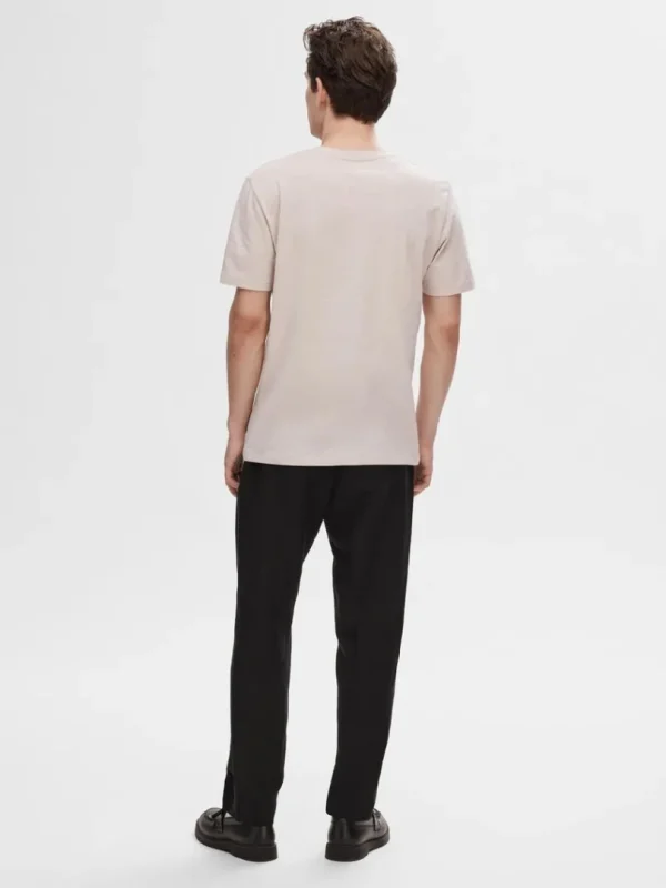 T-shirts>SELECTED BOMULDSSLUB T-SHIRT Beige