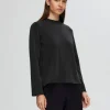 T-shirts>SELECTED BOXY FIT LANGÆRMET T-SHIRT Black