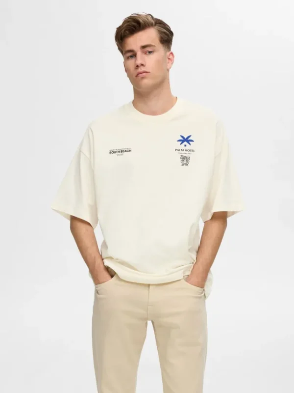 T-shirts>SELECTED BOXY FIT T-SHIRT White