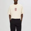 T-shirts>SELECTED BOXY FIT T-SHIRT Beige