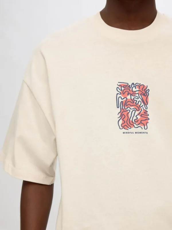 T-shirts>SELECTED BOXY FIT T-SHIRT Beige