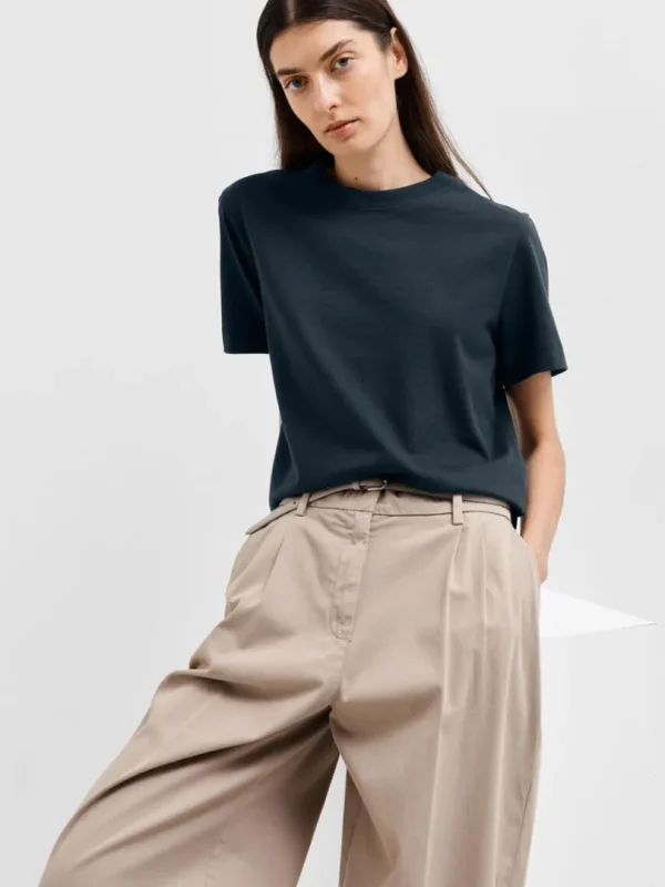 T-shirts>SELECTED BOXY T-SHIRT Blue