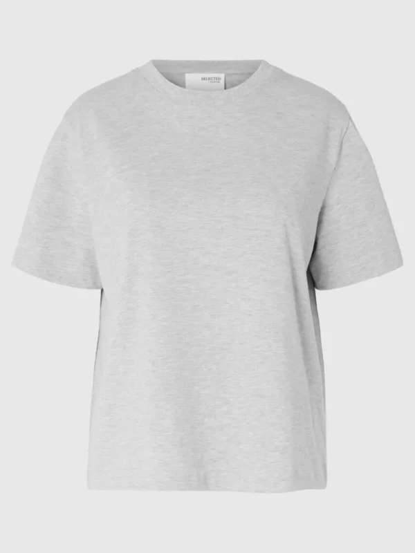 T-shirts>SELECTED BOXY T-SHIRT Grey