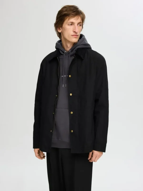 Hættetrøjer & Sweatshirts>SELECTED BRODERET HOODIE Grey