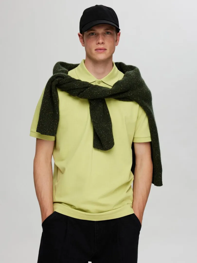 broderet_polo_2.webp Poloer>SELECTED BRODERET POLO Green