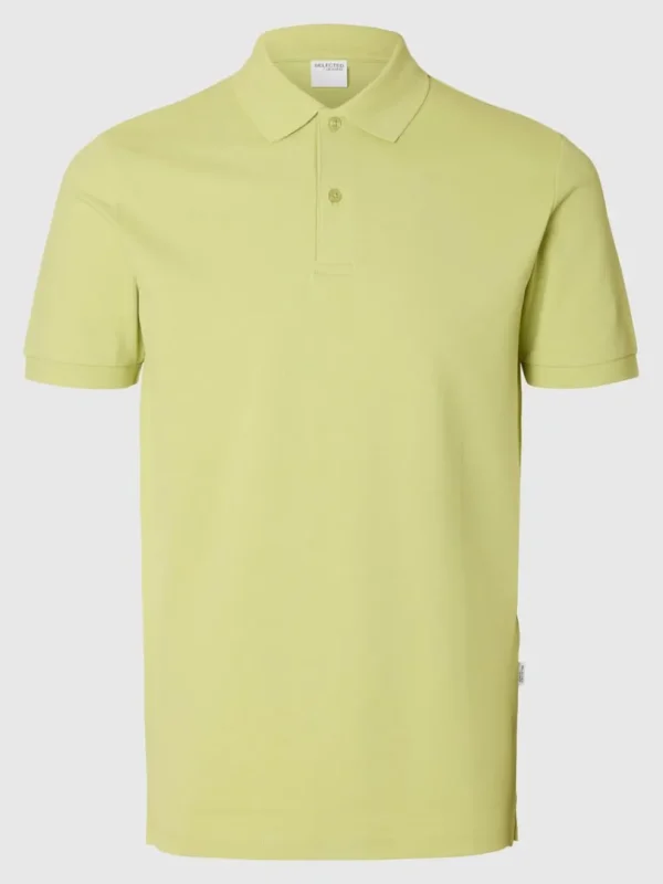 Poloer>SELECTED BRODERET POLO Green