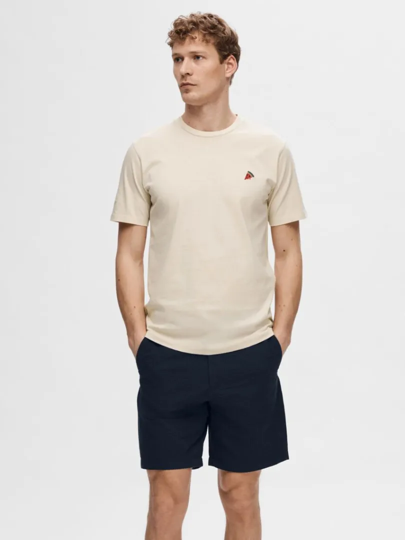 broderet_tshirt_0-5.webp T-shirts>SELECTED BRODERET T-SHIRT Beige