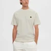 T-shirts>SELECTED BRODERET T-SHIRT White