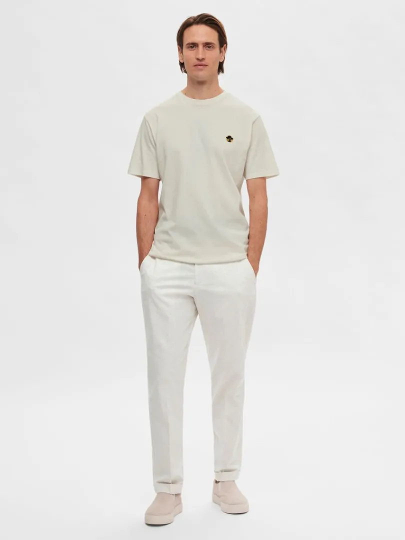 broderet_tshirt_1-7.webp T-shirts>SELECTED BRODERET T-SHIRT White