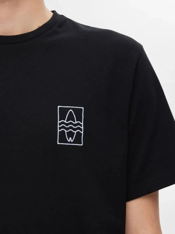 T-shirts>SELECTED BRODERET T-SHIRT Black