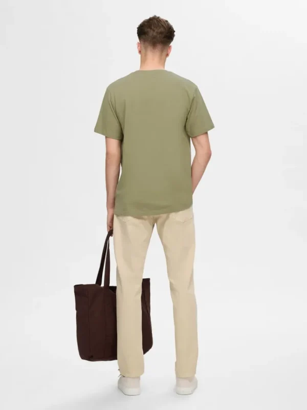 T-shirts>SELECTED BRODERET T-SHIRT Green