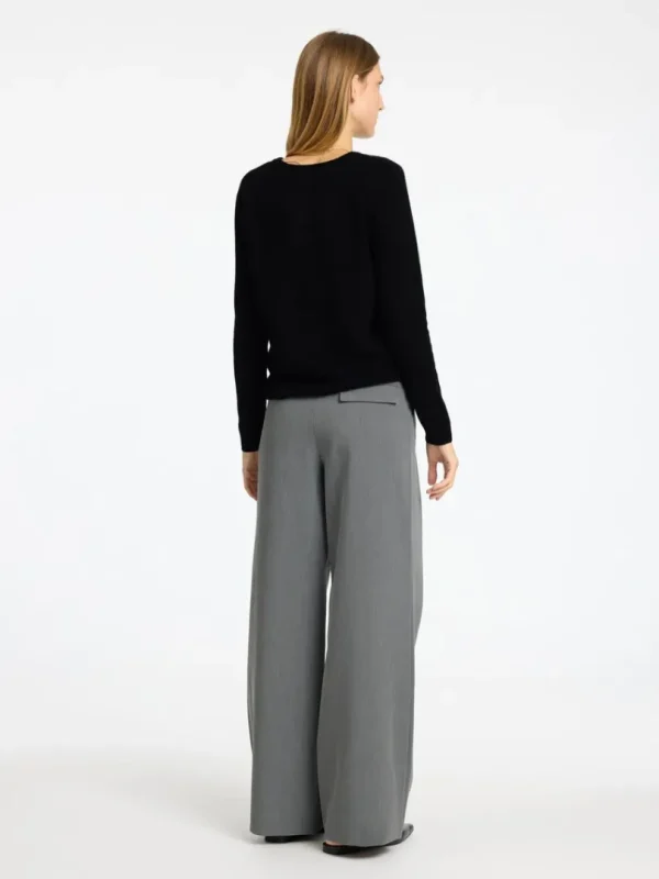 Strik>SELECTED 100% CASHMERE STRIKTRØJE Black