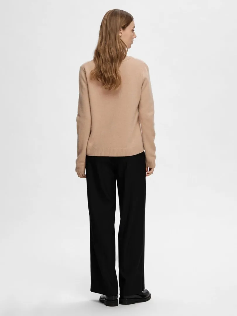 cashmere_striktrje_4.webp Strik>SELECTED 100% CASHMERE STRIKTRØJE Brown