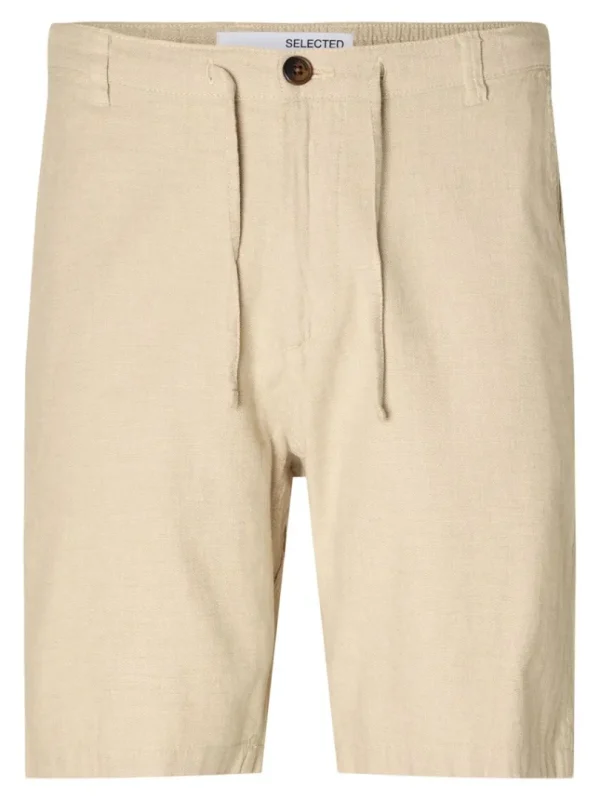 Shorts>SELECTED COMFORT FIT SHORTS Beige