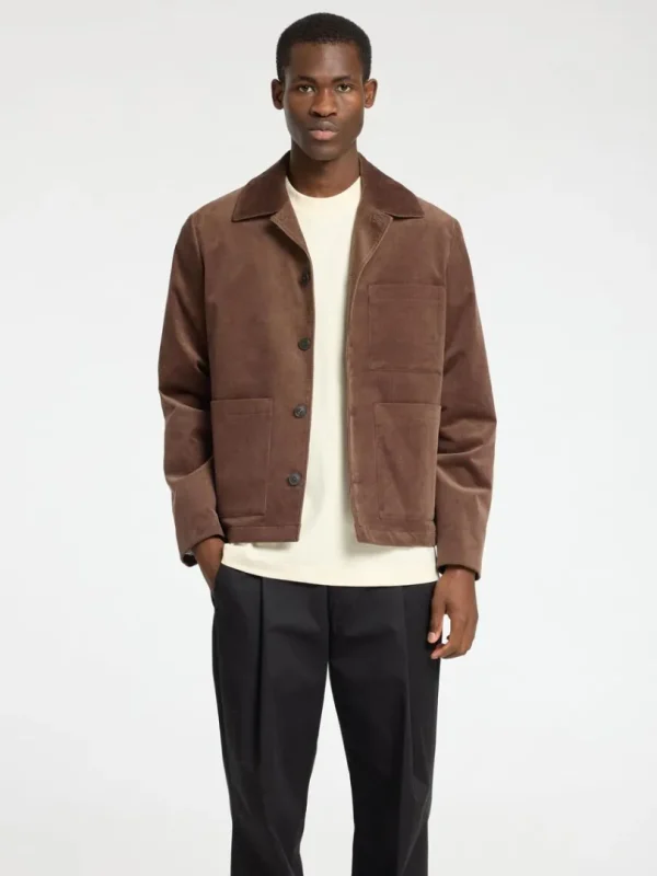 Jakkesæt & Blazers>SELECTED CORDUROY BLAZER Brown