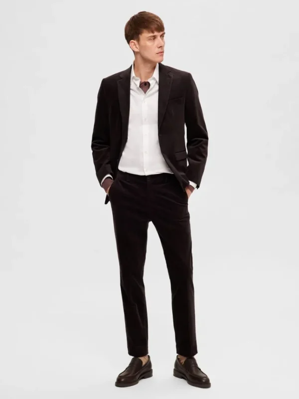Bukser | Jakkesæt & Blazers>SELECTED CORDUROY BUKSER Brown