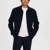 Overtøj | Skjorter>SELECTED CORDUROY OVERSHIRT Blue