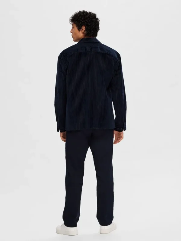 Overtøj | Skjorter>SELECTED CORDUROY OVERSHIRT Blue