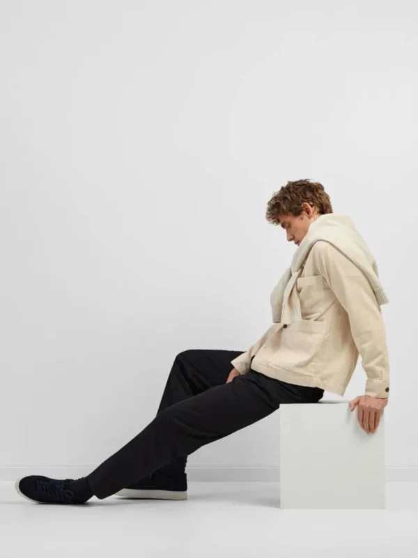 Overtøj | Skjorter>SELECTED CORDUROY OVERSHIRT Beige