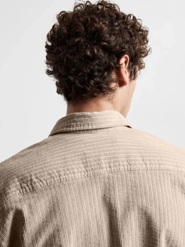 Overtøj | Skjorter>SELECTED CORDUROY OVERSHIRT Beige