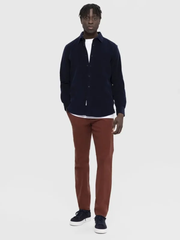 Skjorter>SELECTED CORDUROY SKJORTE Blue