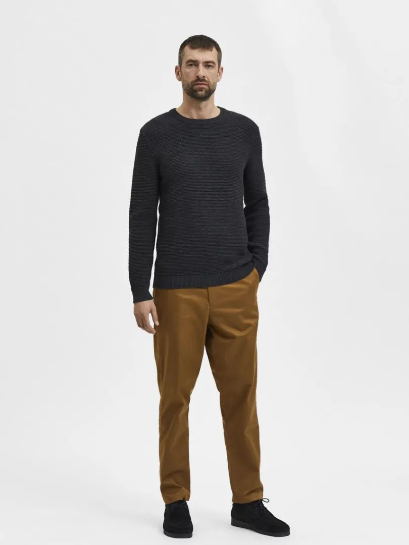 crew_neck_striktrje_1-5.webp Strik>SELECTED CREW NECK STRIKTRØJE Grey