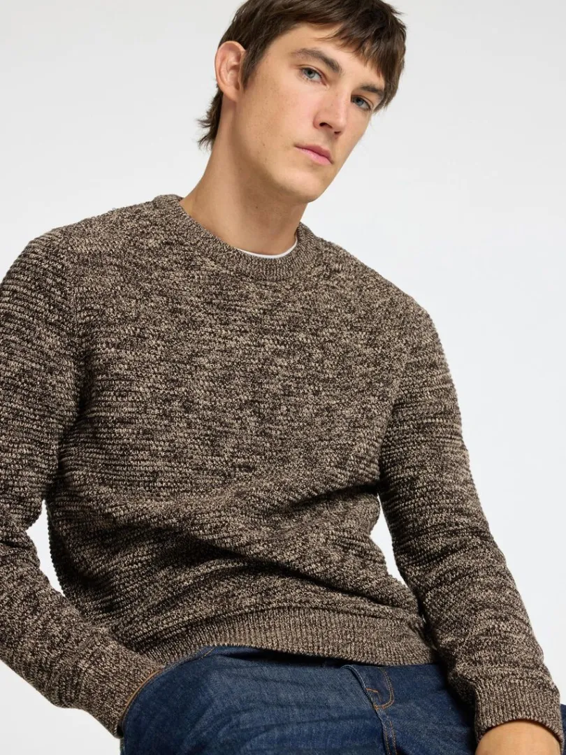 crew_neck_striktrje_2-3.webp Strik>SELECTED CREW NECK STRIKTRØJE Brown