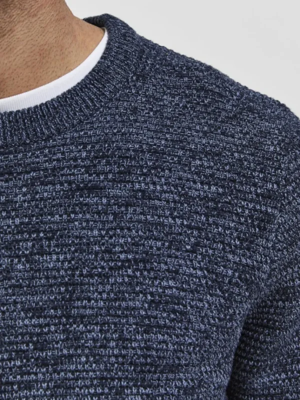 Strik>SELECTED CREW NECK STRIKTRØJE Blue