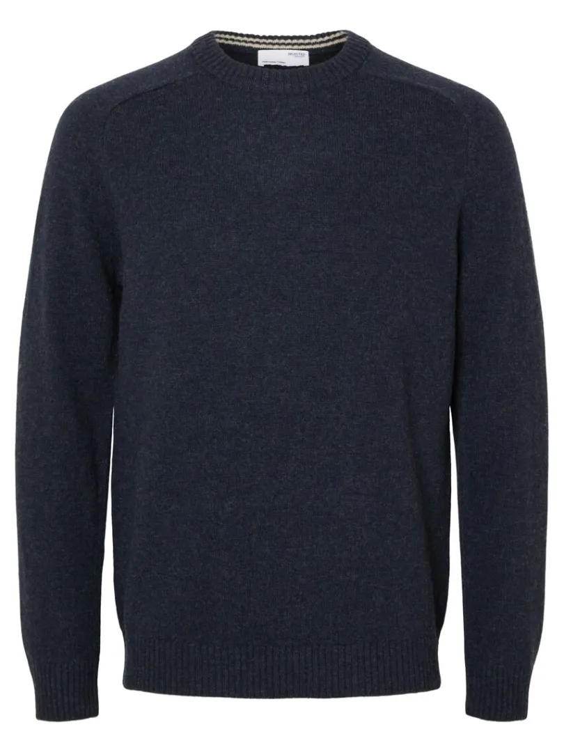 crew_neck_striktrje_4.webp Strik>SELECTED CREW NECK STRIKTRØJE Blue