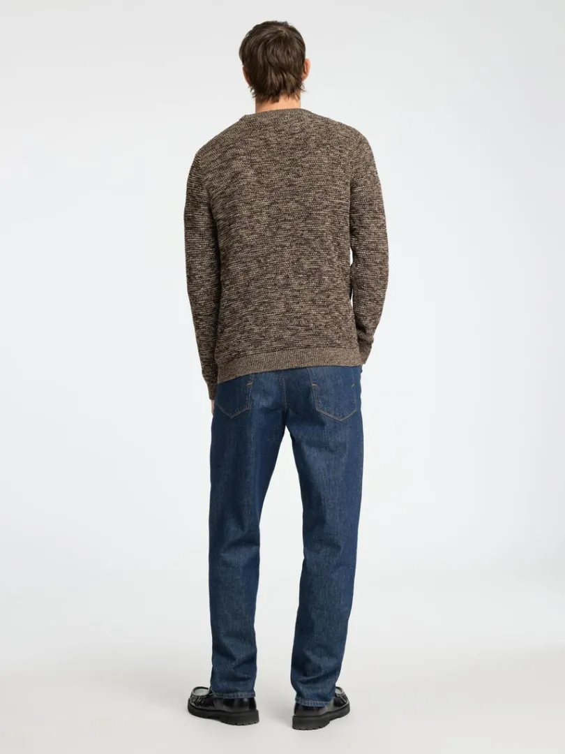 crew_neck_striktrje_5-3.webp Strik>SELECTED CREW NECK STRIKTRØJE Brown