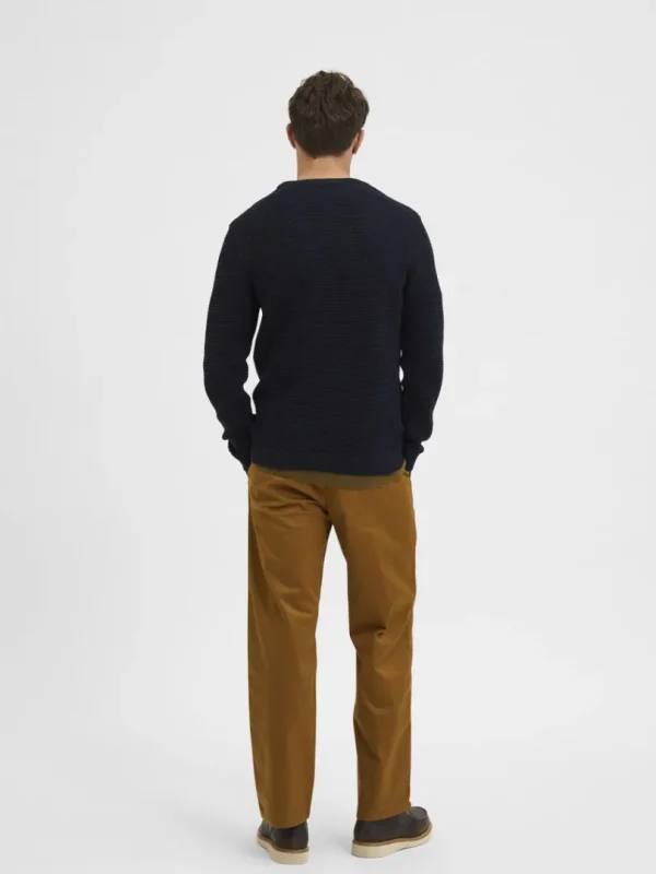 Strik>SELECTED CREW NECK STRIKTRØJE Blue