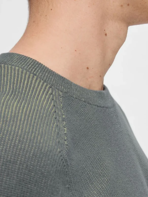 Strik>SELECTED CREWNECK I BOMULD PULLOVER Blue