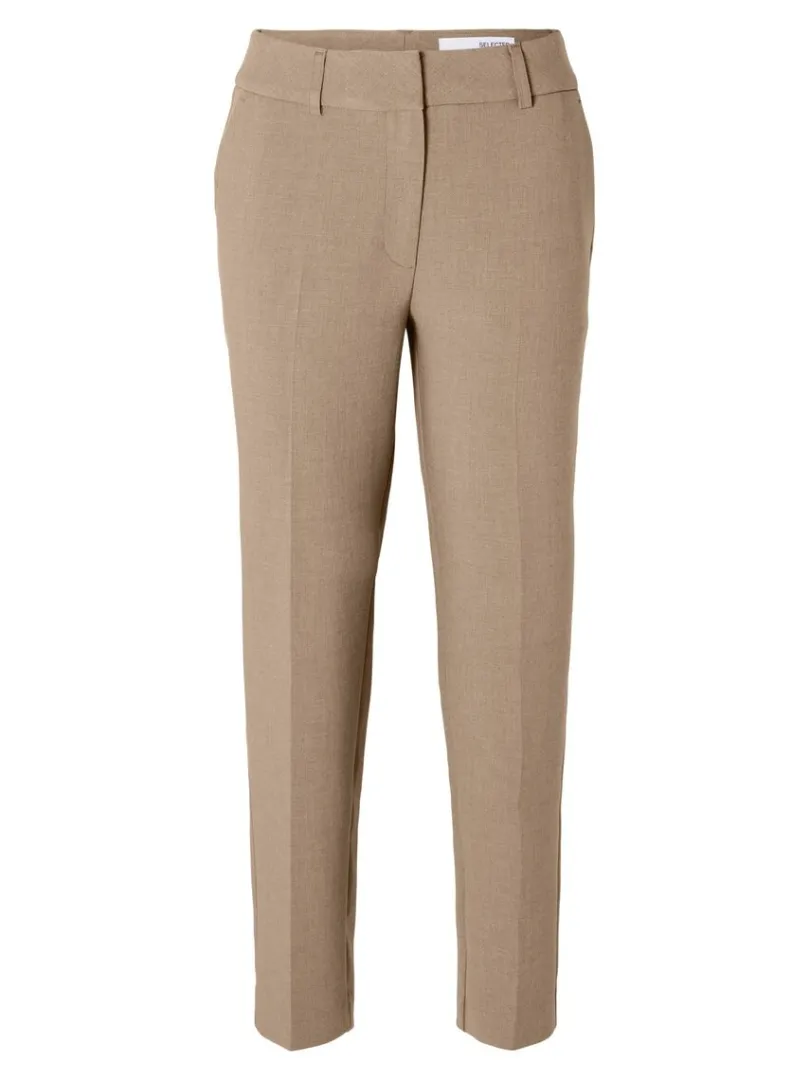 cropped_bukser_5.webp Bukser | Jakkesæt & Blazers>SELECTED CROPPED BUKSER Brown