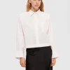 Skjorter>SELECTED CROPPED SKJORTE White